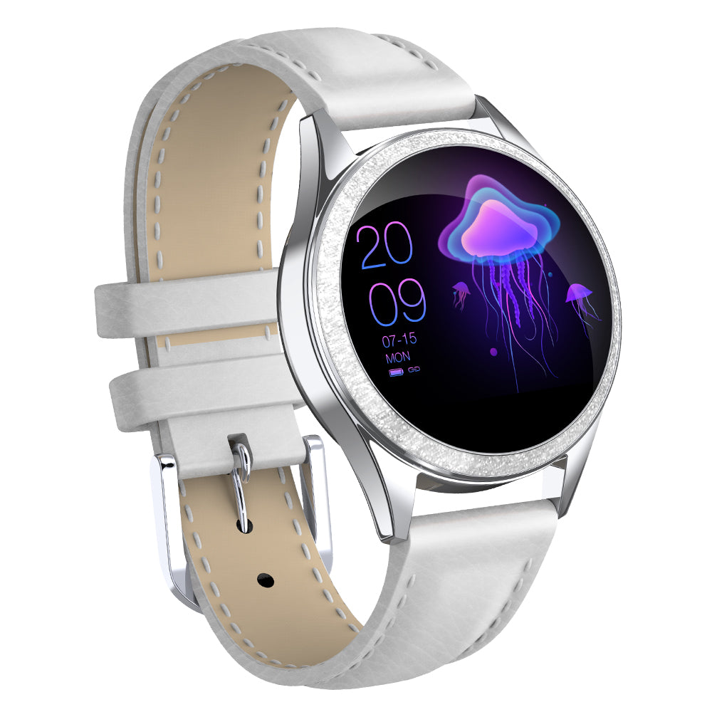 LuxeFit Elegance Smartwatch – Roestvrijstalen Dameshorloge met Sport- en Gezondheidsfuncties