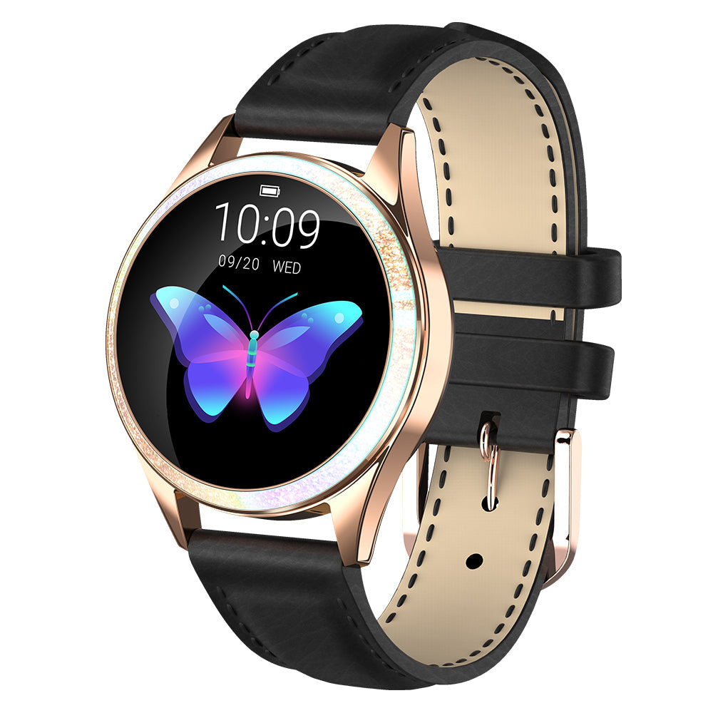 LuxeFit Elegance Smartwatch – Roestvrijstalen Dameshorloge met Sport- en Gezondheidsfuncties
