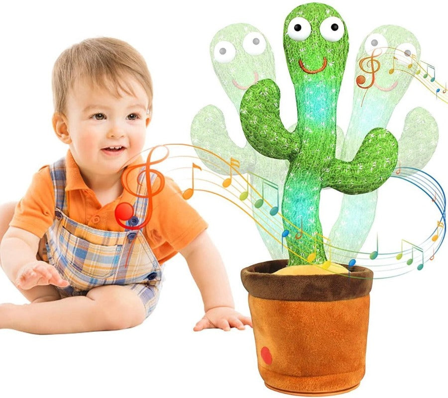 Dansende Cactus – Interactief Zang- en Dansspeelgoed, Herhaalfunctie, Geschikt voor Kinderen van Alle Leeftijden