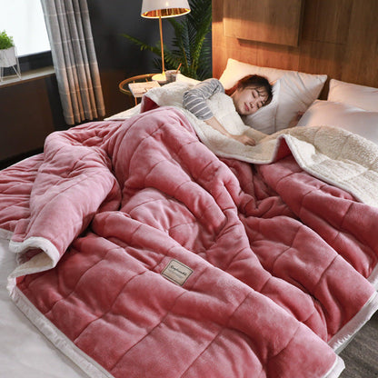 Delopi Ellena LuxeWarm Lamswollen-Fleecedecke