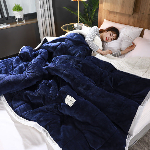 Delopi Ellena LuxeWarm Lamswollen-Fleecedecke