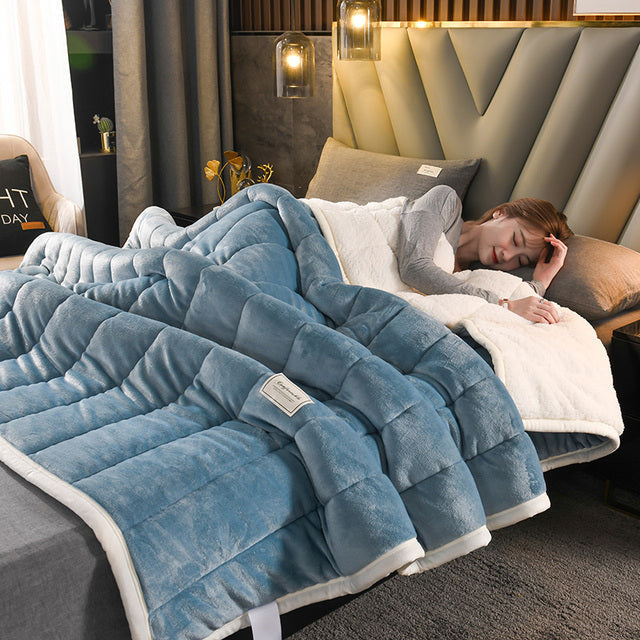 Delopi Ellena LuxeWarm Lamswollen-Fleecedecke