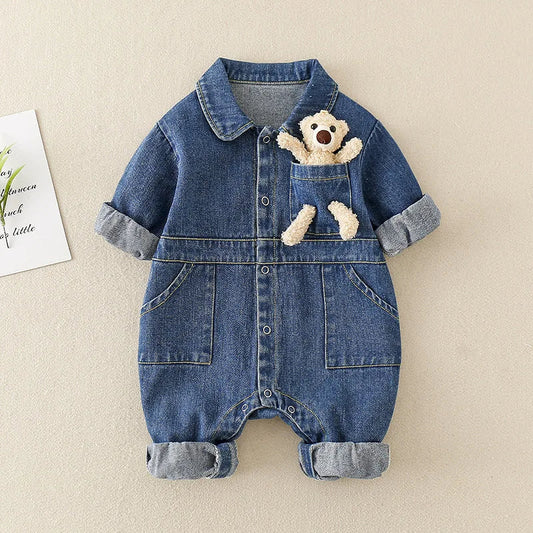 Denim Jumpsuit – Comfortabel en Duurzaam, Hoogwaardige Denim – Perfect voor Actieve Kinderen