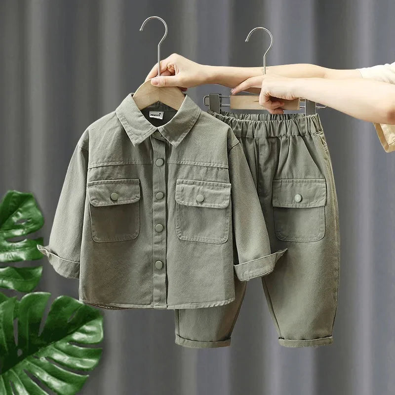 Denim Set – Zachte, Duurzame 2-Delige Outfit voor Actieve Kinderen – Machinewasbaar