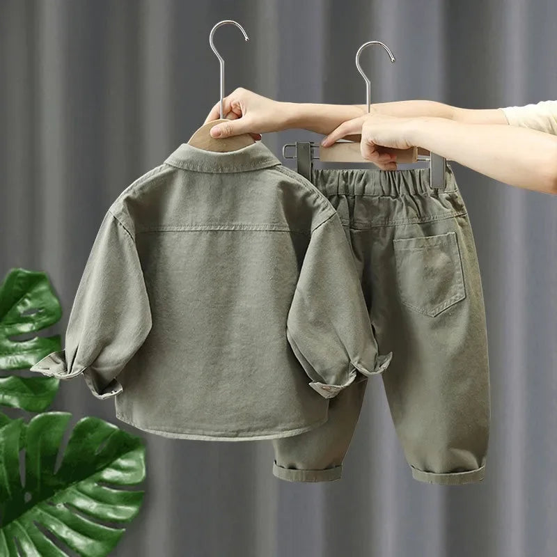 Denim Set – Zachte, Duurzame 2-Delige Outfit voor Actieve Kinderen – Machinewasbaar
