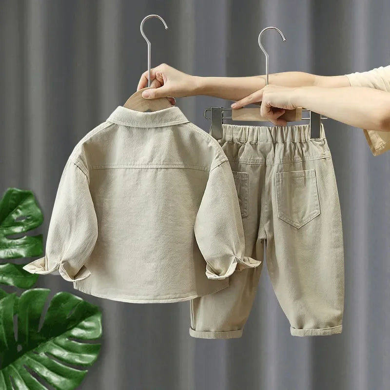 Denim Set – Zachte, Duurzame 2-Delige Outfit voor Actieve Kinderen – Machinewasbaar