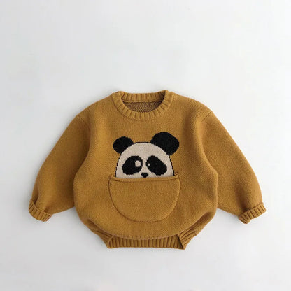 Dieren Trui – Zachte Katoenmix met Handige Buidel en Leuke Print – Perfect voor Kinderen