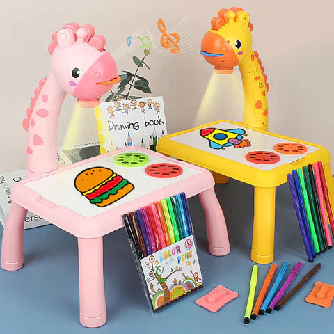 Tekentafel voor Kinderen – Creatieve Dino - Herbruikbaar Bord en 12-delige Tekenset – Geschikt voor 3-8 Jaar