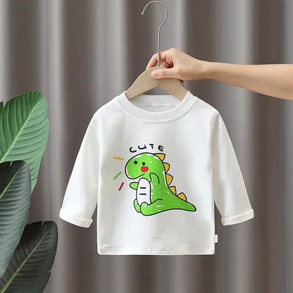 Dino Set – 3-Delige Kinderoutfit van Zachte Katoen, Inclusief T-Shirt, Broek en Hoed