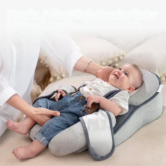 BabyComfort Hellend Reflux Kussen – Draagbaar Slaapnest 0–12 Maanden