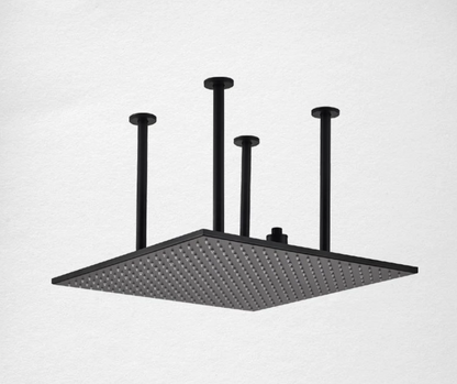 VoordeelPaleis® SmartPulse LED Plafond Regendouche Plateau Alicante 60 cm vierkant mat zwart