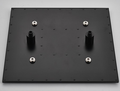 VoordeelPaleis® SmartPulse LED Plafond Regendouche Plateau Alicante 60 cm vierkant mat zwart