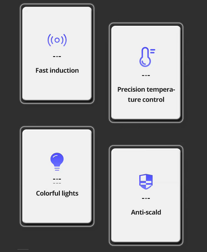 VoordeelPaleis® AquaMax Platinum Wellness Plafond Thermostatische Doucheset 3 weg Inbouw Plafond LED regendouche Mat Zwart