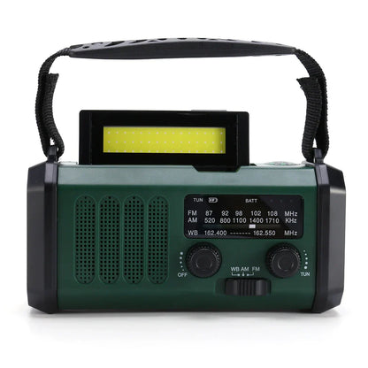 Draagbare Noodradio met Handcrank en Zonne-energie – Beste Noodradio met LED Zaklamp en Powerbank Functie