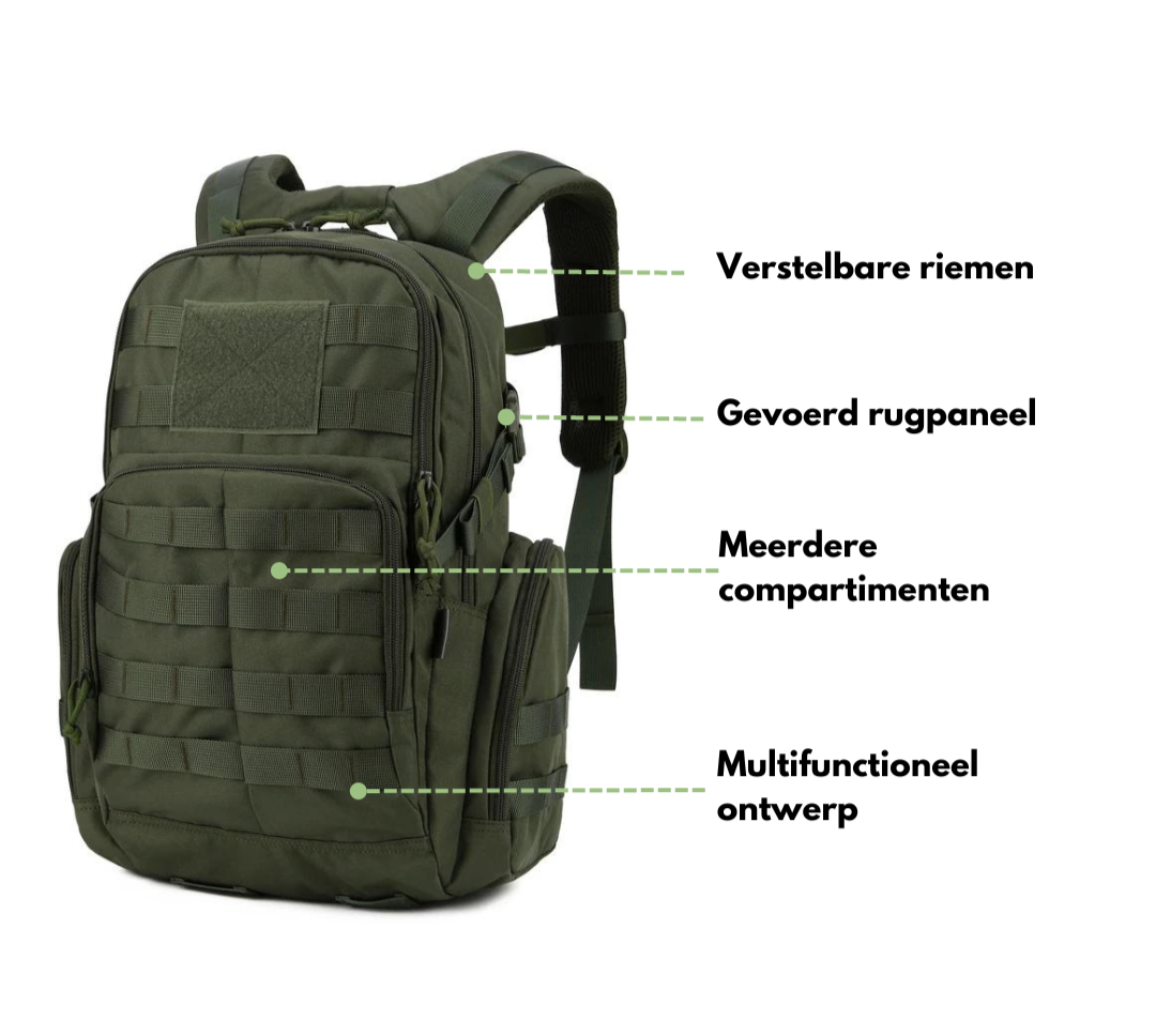 Tactische Rugzak 25L - Waterafstotend met MOLLE Systeem