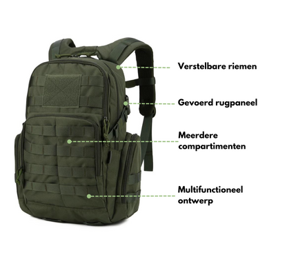 Tactische Rugzak 25L - Waterafstotend met MOLLE Systeem