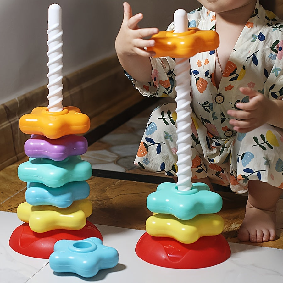 Educatieve Stapeltoren – Kleurrijke Vormen en Maten, Perfect voor Peuters en Kleuters