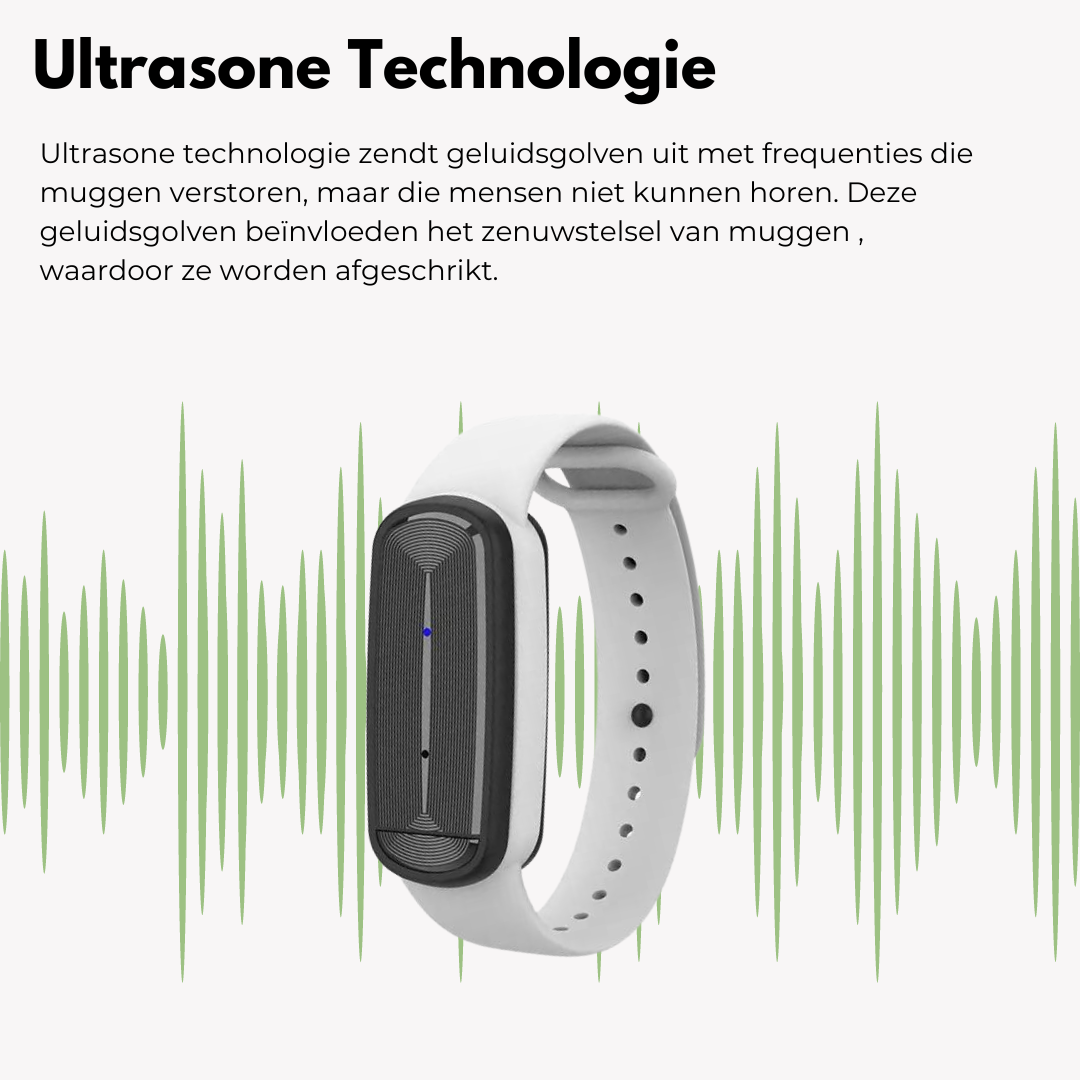 Ultrasone Anti Muggen Armband