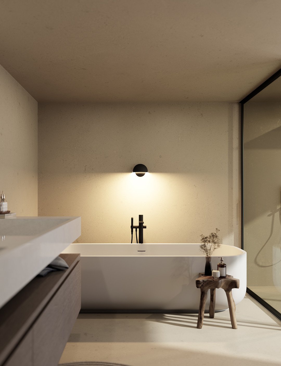 Elegante LED Wandleuchte voor Binnen en Buiten