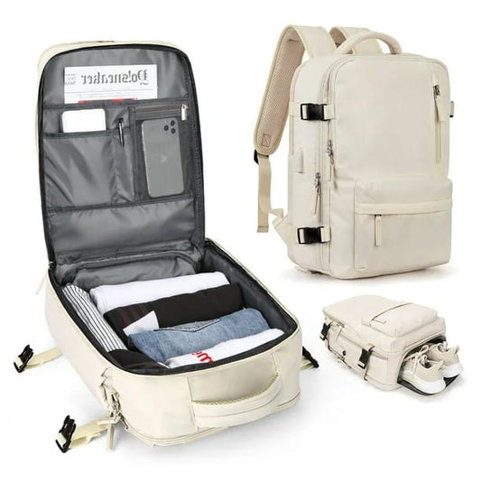 Elyse - Grote Waterdichte Reistas Rucksack – Rugzak voor Wandelen en Reizen