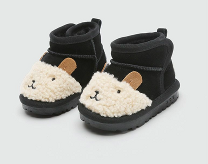 Enkellaarsjes Baby en Peuter – Warm en Comfortabel met Schattig Poppetje, Antislipzool, Waterafstotend