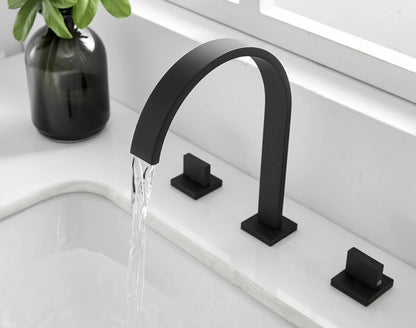 VoordeelPaleis® Wastafelkraan - Badkraan San Marino bad inbouw - opbouw mengkraan model mat zwart