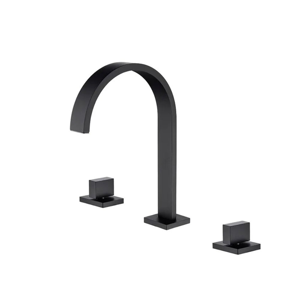 VoordeelPaleis® Wastafelkraan - Badkraan San Marino bad inbouw - opbouw mengkraan model mat zwart