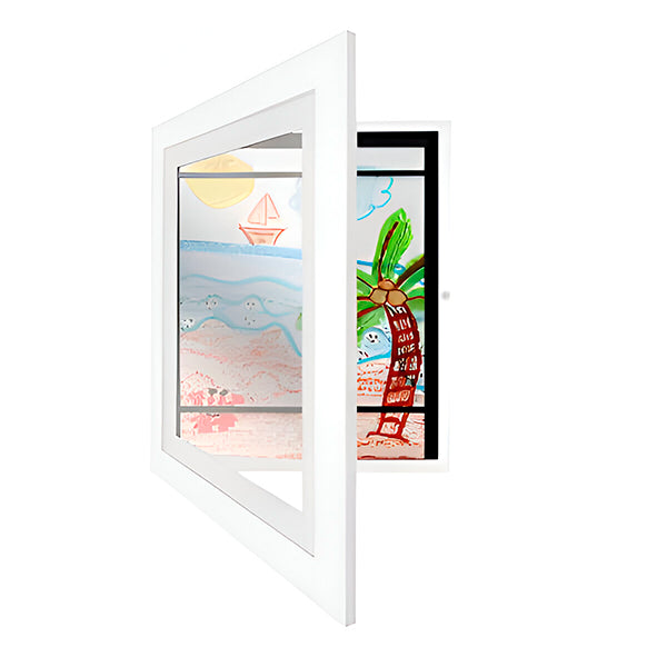 Opbergframe voor Kinderkunst – Breukbestendig Hout, Elegant Ontwerp – Voor Creatieve Kinderen