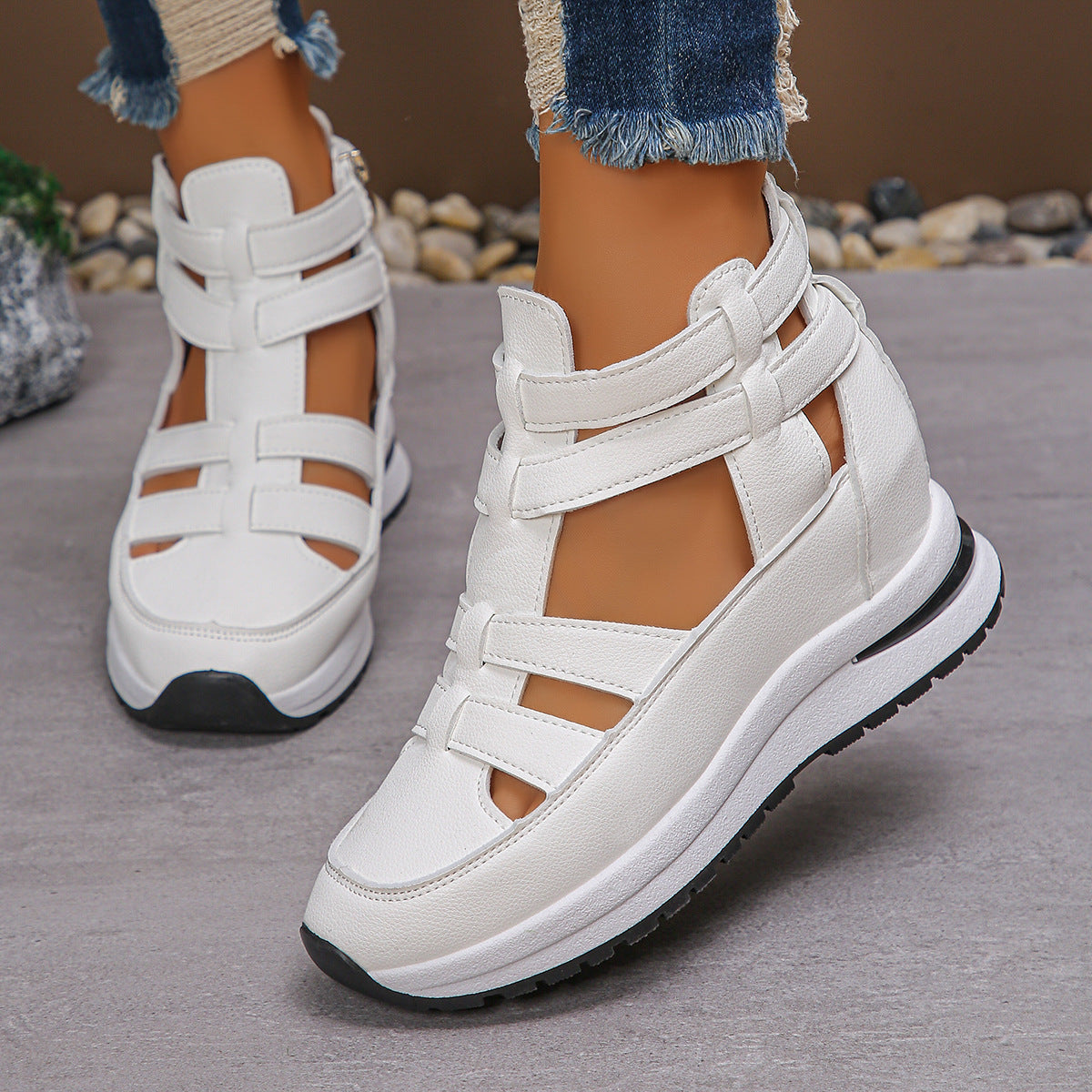 AirFlex Hybride Sneaker-Sandaal – Sportief en Luchtig Damesmodel