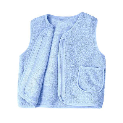 Gilet – Warm en Comfortabel Lamswol Look, Ideaal voor Koude Dagen – Geschikt voor Baby's en Kinderen