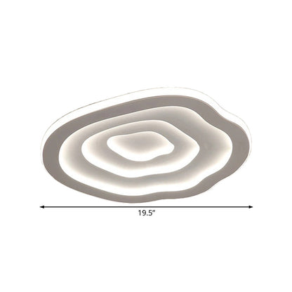Golvend Acryl Plafondlamp - LED Wit Flushmount Warm/Wit Licht