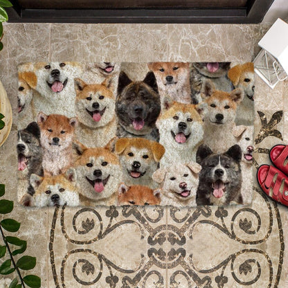 Groepje Akita Inus Deurmat