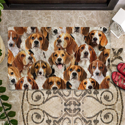 Groepje Beagles Deurmat