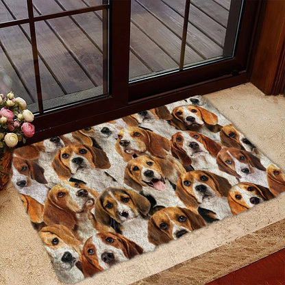 Groepje Beagles Deurmat