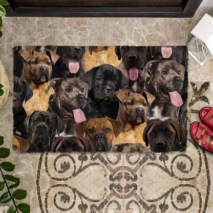 Groepje Cane Corsos Deurmat