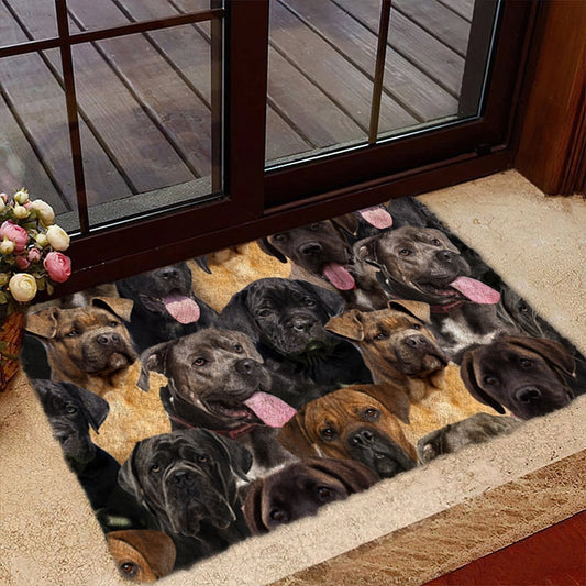 Groepje Cane Corsos Deurmat