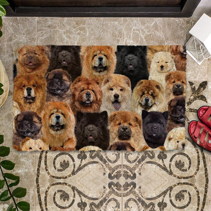 Groepje Chow Chows Deurmat