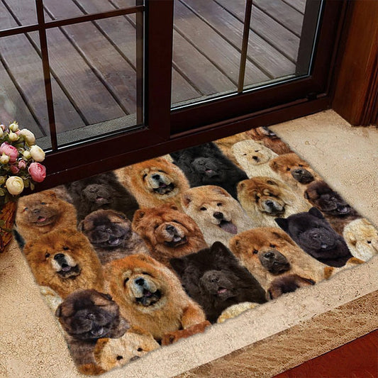 Groepje Chow Chows Deurmat