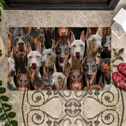 Groepje Doberman Deurmat