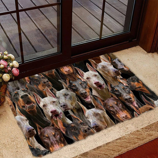 Groepje Doberman Deurmat