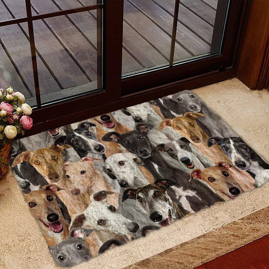 Groepje Greyhounds Deurmat