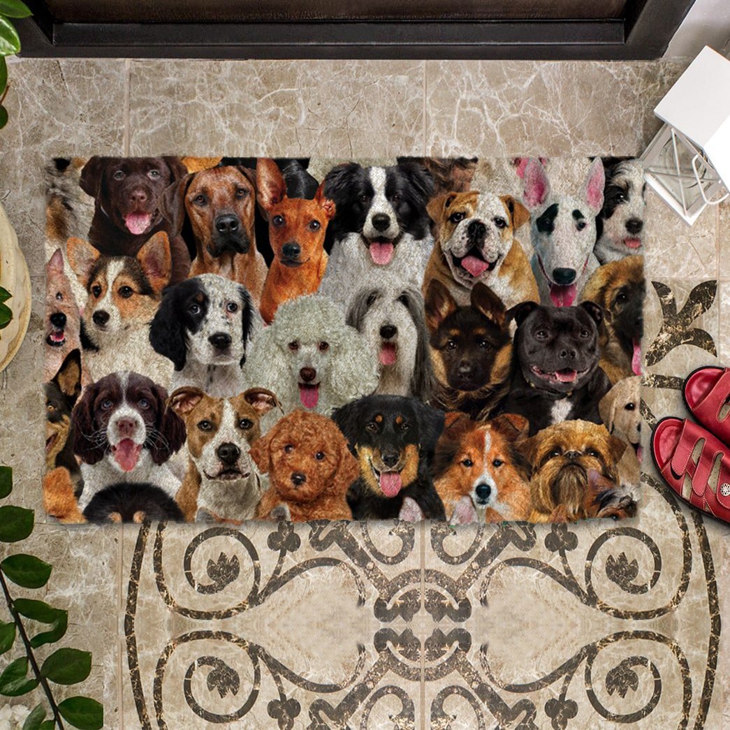 Groepje Honden 2 Deurmat