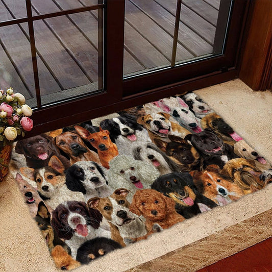 Groepje Honden 2 Deurmat