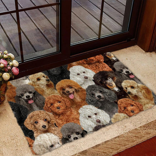 Groepje Poodles Deurmat