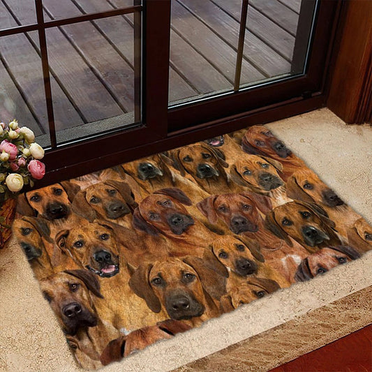 Groepje  Rhodesian Ridgebacks Deurmat