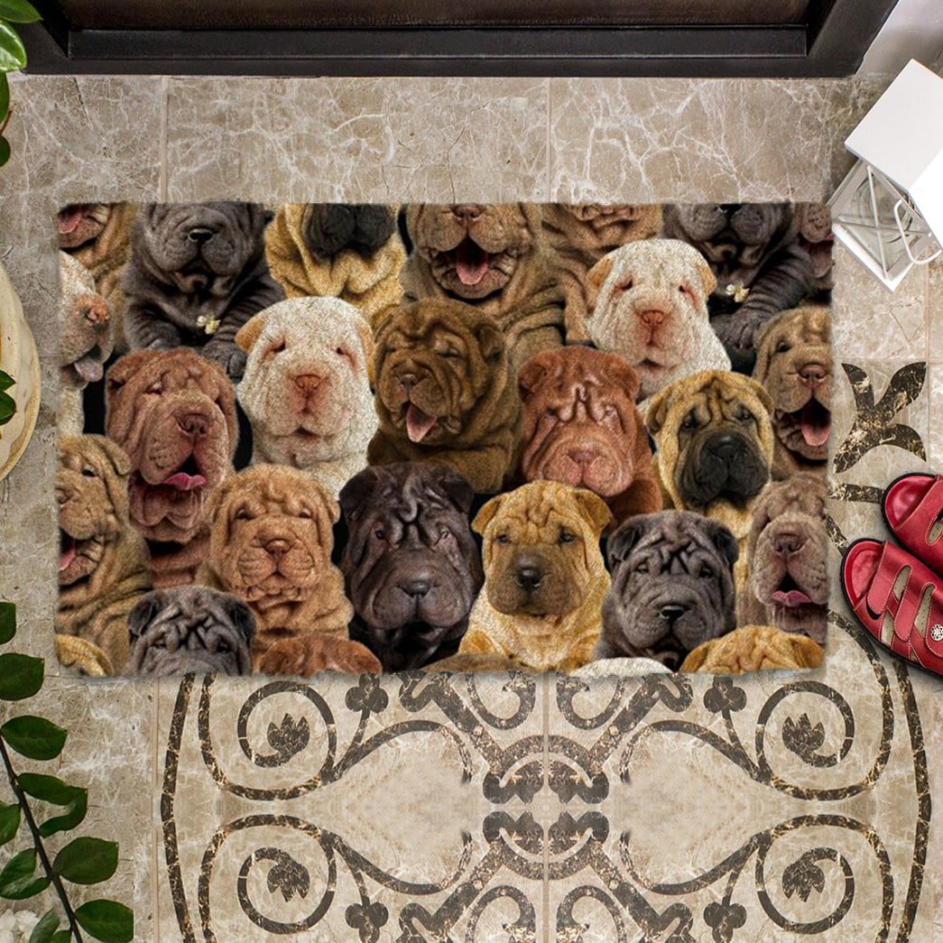 Groepje Shar Peis Deurmat