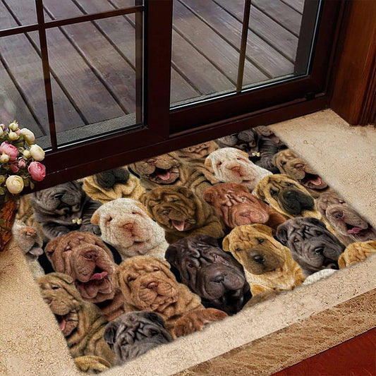 Groepje Shar Peis Deurmat