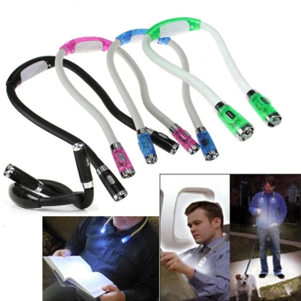 Draagbare Neklamp met LED voor Breien, Haken en Lezen – Handsfree Licht