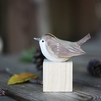 GloRadiance Houten Vogelbeeldjes – Handgemaakt Interieurdecoratie