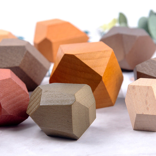 Houten Bouwstenen – Duurzaam Hout, Montessori Inspiratie – Speelgoed Voor 2 en 3 Jaar